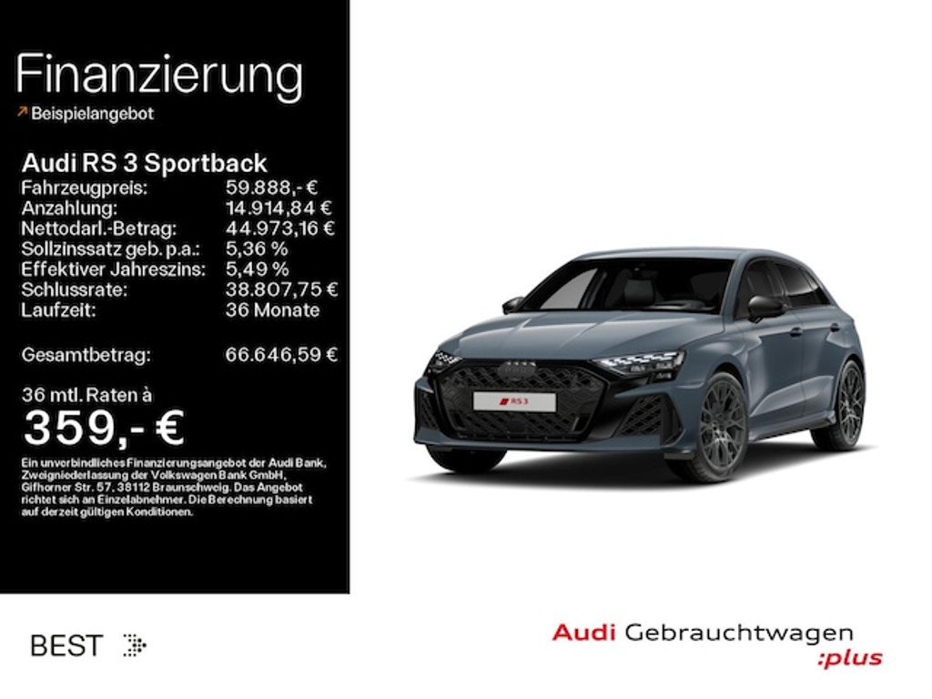Audi RS3 Sportback Quattro S-Tronic