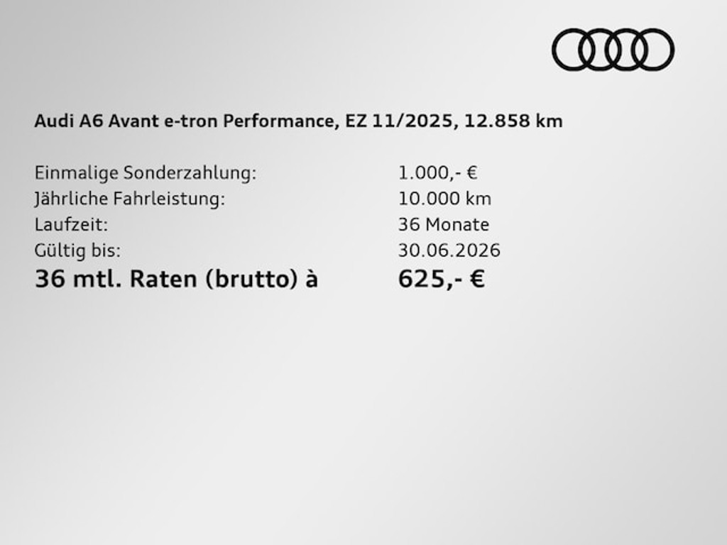 Audi A6 e-tron Avant Performance