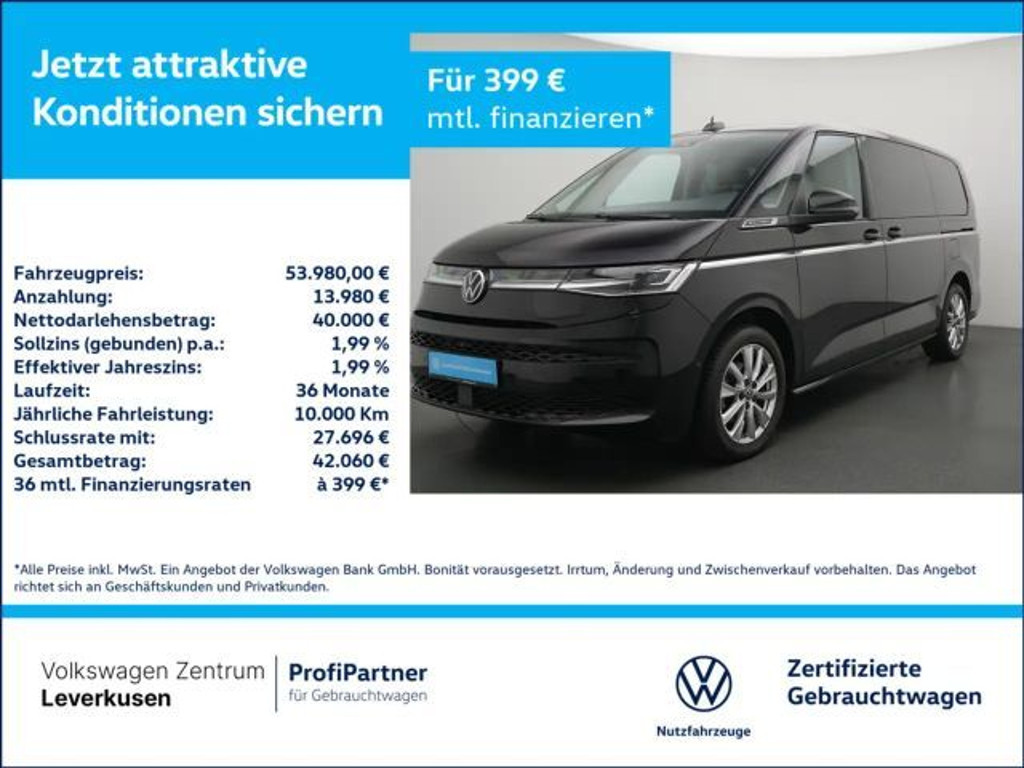 Volkswagen Multivan Style Lang T7