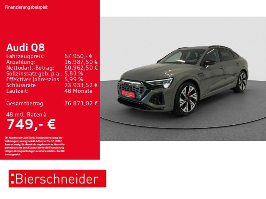 Audi Q8 e-tron Sportback Quattro S-Line 55