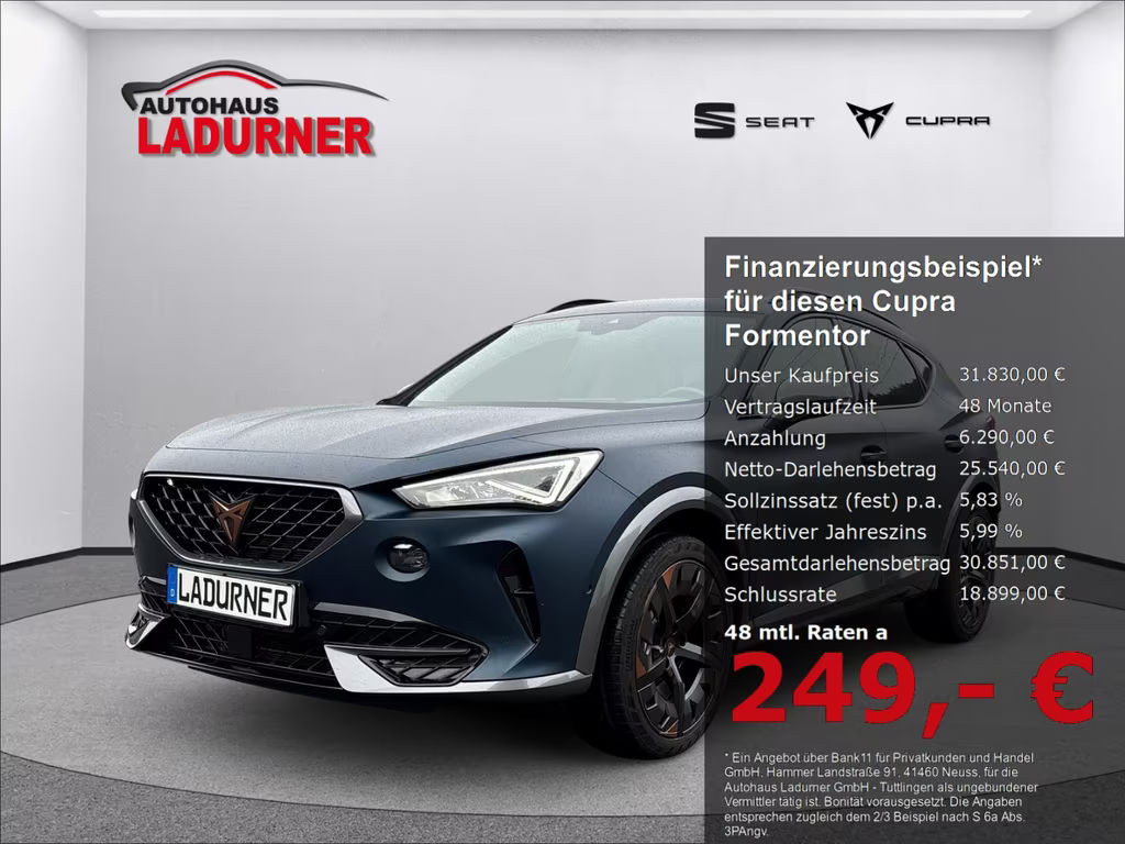 Cupra Formentor 4Drive 2.0 TSI VZ