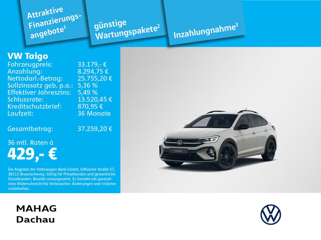 Volkswagen Taigo R-Line 1.5 TSI IQ.Drive