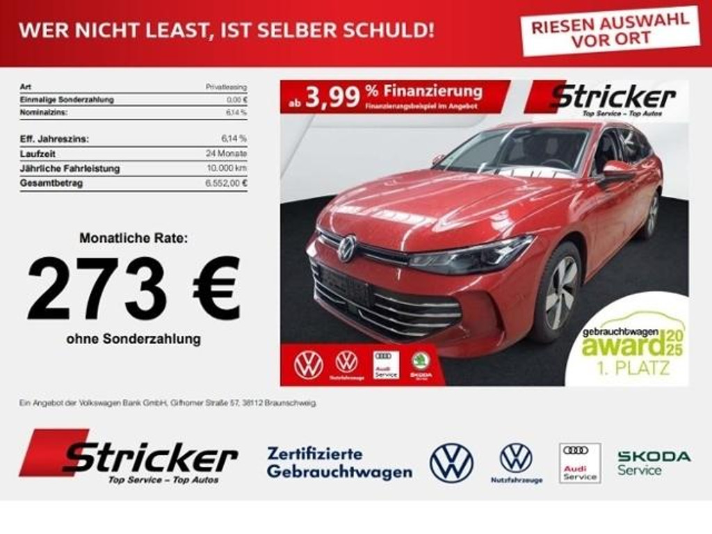 Volkswagen Passat Business DSG Variant 1.5 eTSI