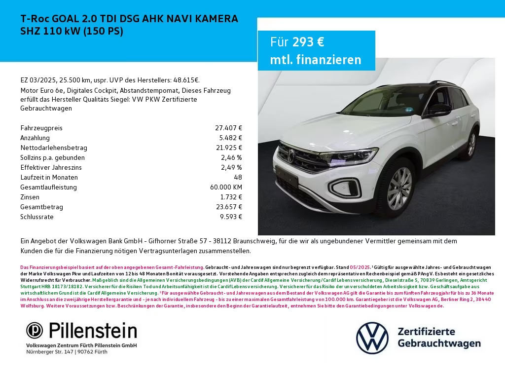 Volkswagen T-Roc DSG 2.0 TDI