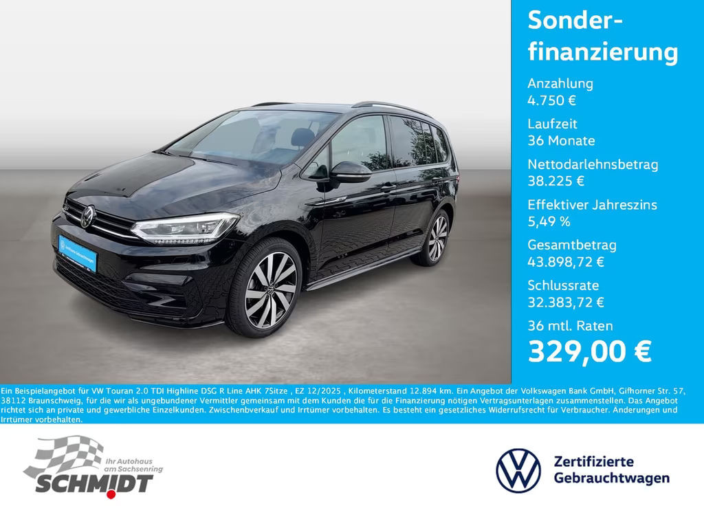 Volkswagen Touran DSG Highline R-Line 2.0 TDI 7-zitter