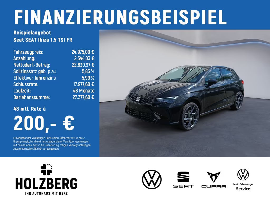 Seat Ibiza FR-lijn 1.5 TSI