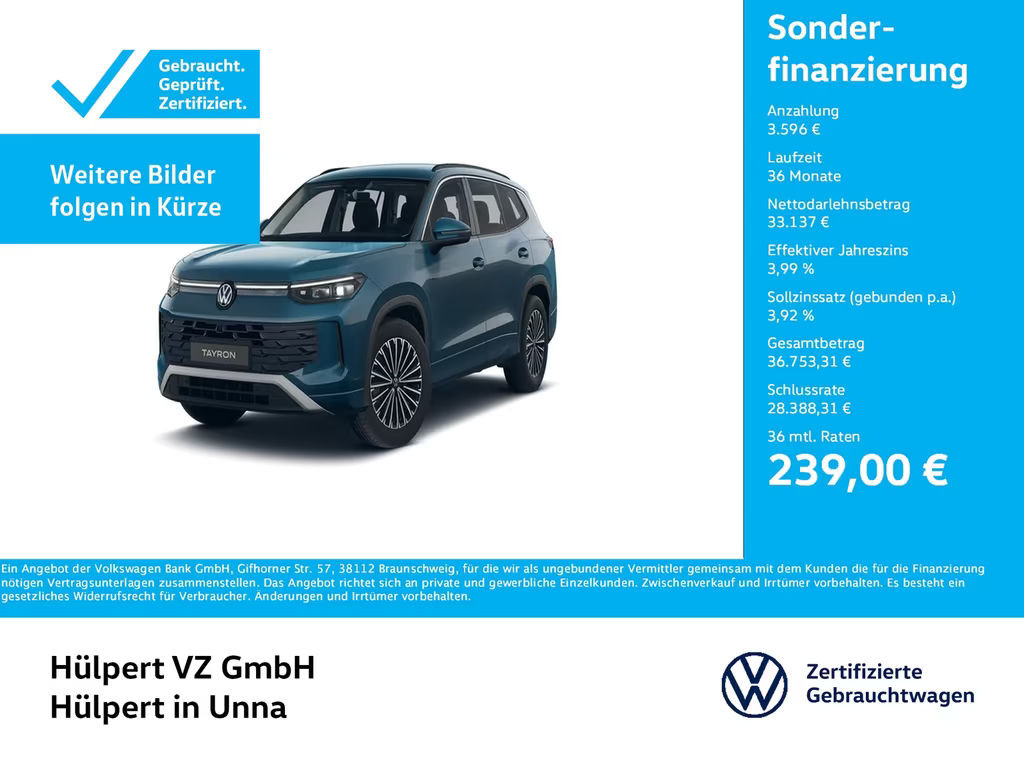 Volkswagen Tayron Life 1.5 eTSI