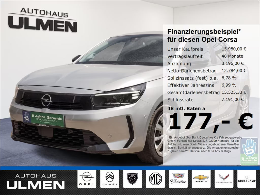 Opel Corsa Basis Navi-Link-Tom LED-Schein.PDCv+h+Cam