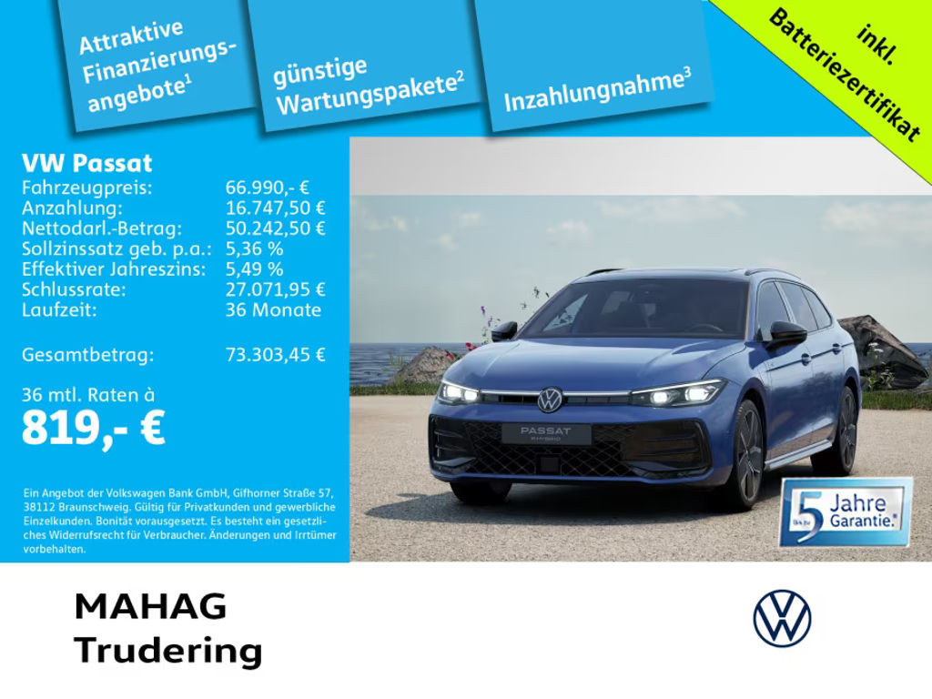 Volkswagen Passat R-Line eHybrid IQ.Drive