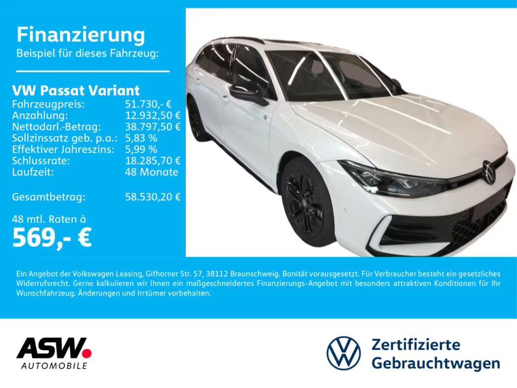Volkswagen Passat DSG Variant R-Line 2.0 TDI