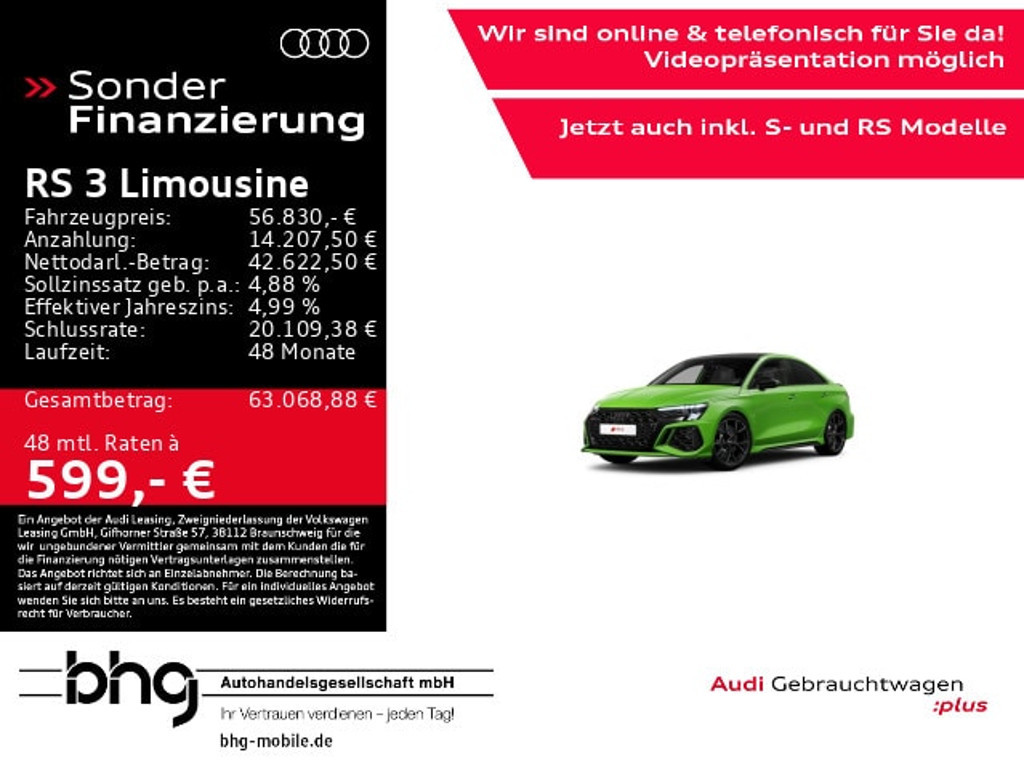 Audi RS3 Sedan Quattro S-Tronic