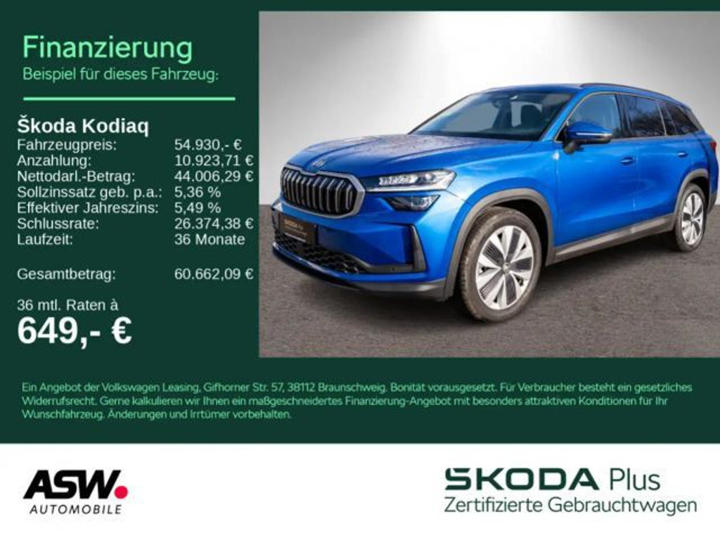 Skoda Kodiaq 4x4 2.0 TDI Selection