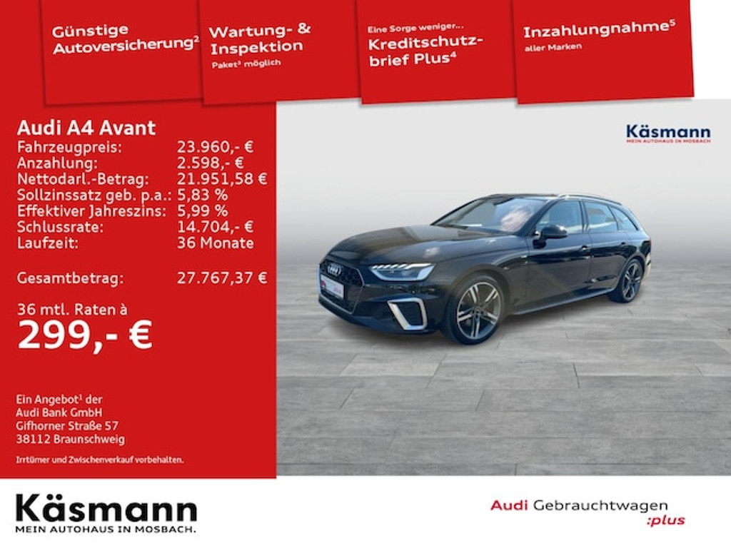 Audi A4 Avant S-Line S-Tronic 35 TDI