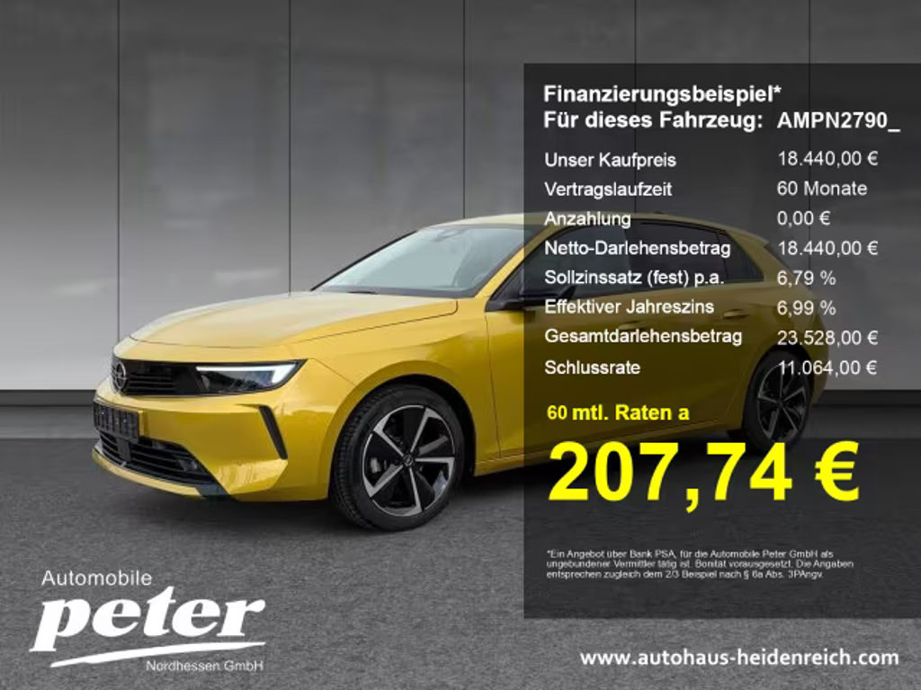 Opel Astra 1.2 Turbo Edition Turbo