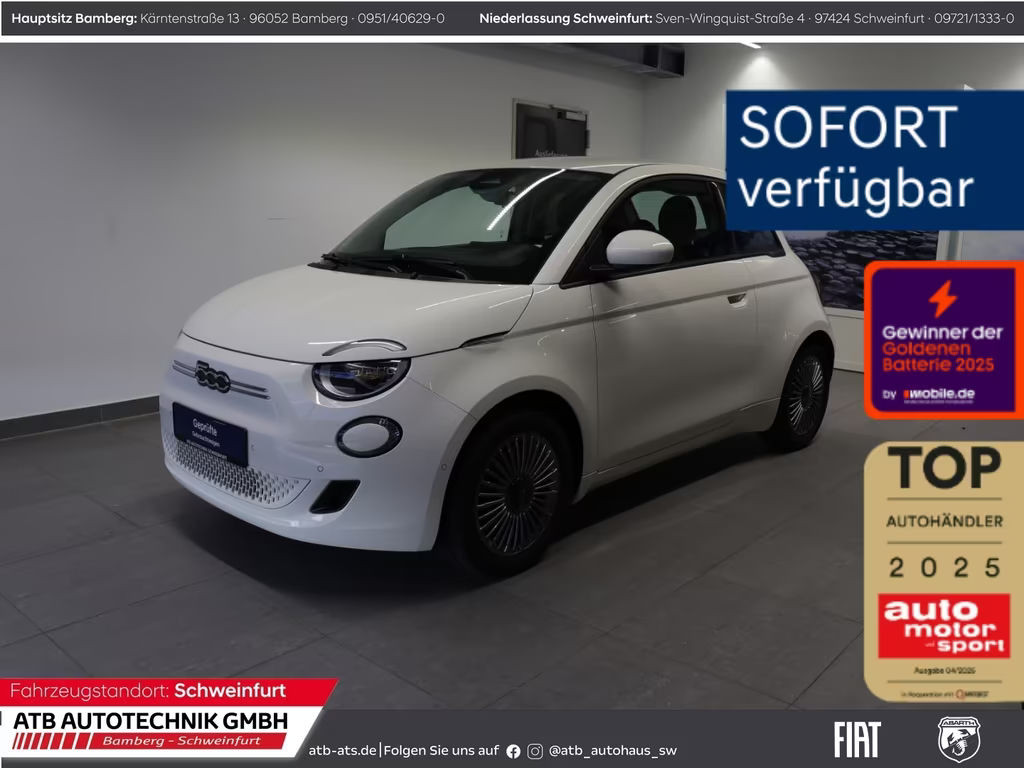 Fiat 500e Komfortpaket 42kWh 93,5% SOH Apple CarPlay