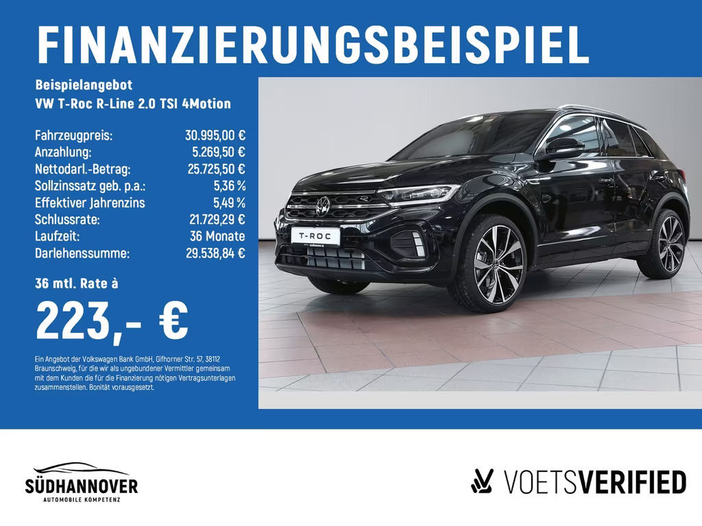 Volkswagen T-Roc 4Motion R-Line 2.0 TSI