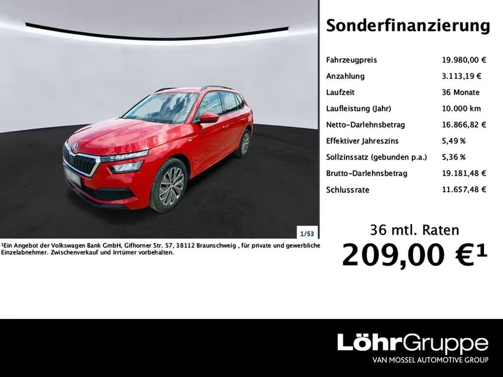 Skoda Kamiq Business 1.0 TSI Tour