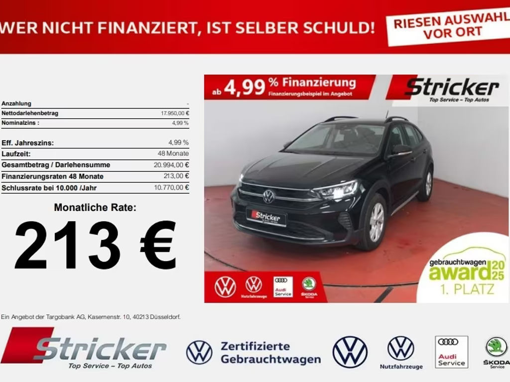 Volkswagen Taigo DSG Life 1.0 TSI