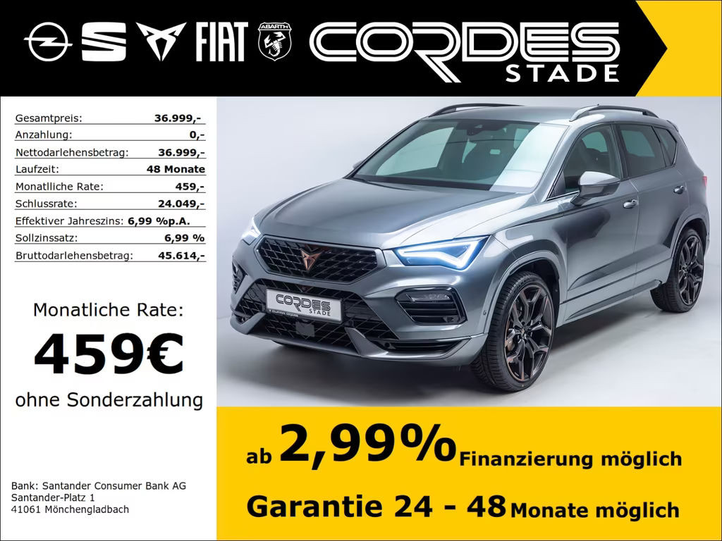 Cupra Ateca 4Drive 2.0 TSI VZ
