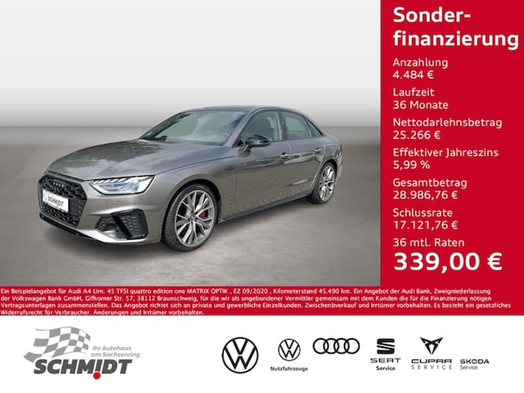Audi A4 Sedan Quattro S-Tronic 45 TFSI