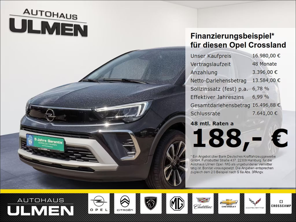 Opel Crossland Crossland EleganceNavi LED-Schein.Klimaauto.+SHZ