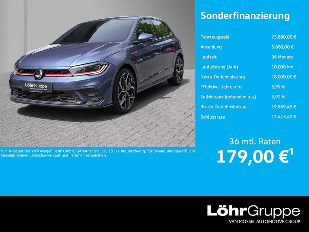 Volkswagen Polo DSG GTI IQ.Drive 2.0 TSI
