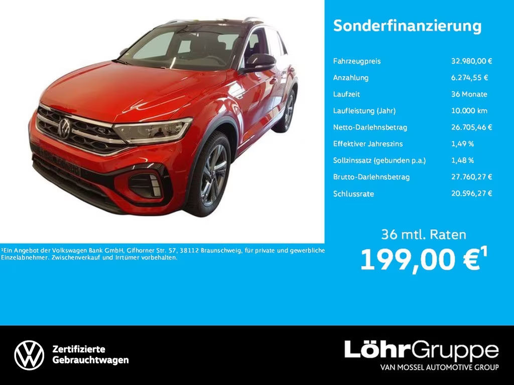 Volkswagen T-Roc DSG R-Line 1.5 TSI IQ.Drive
