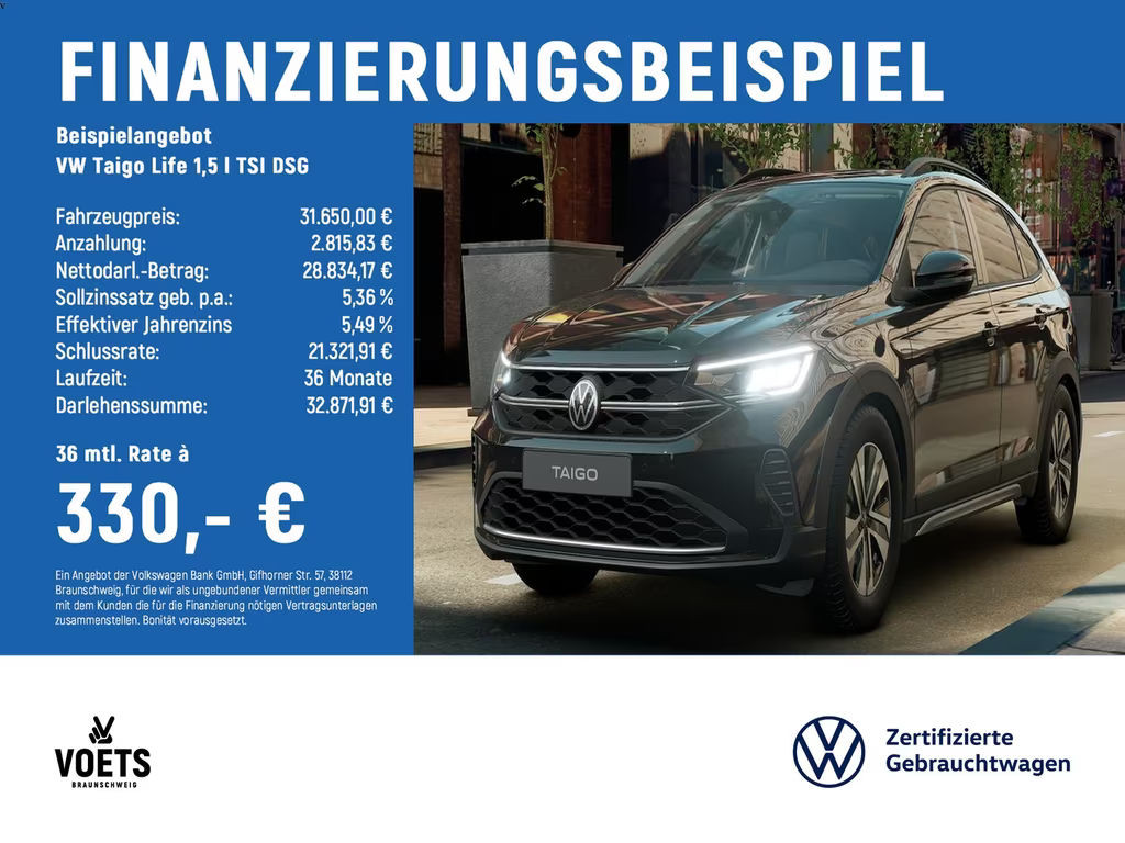 Volkswagen Taigo DSG Life