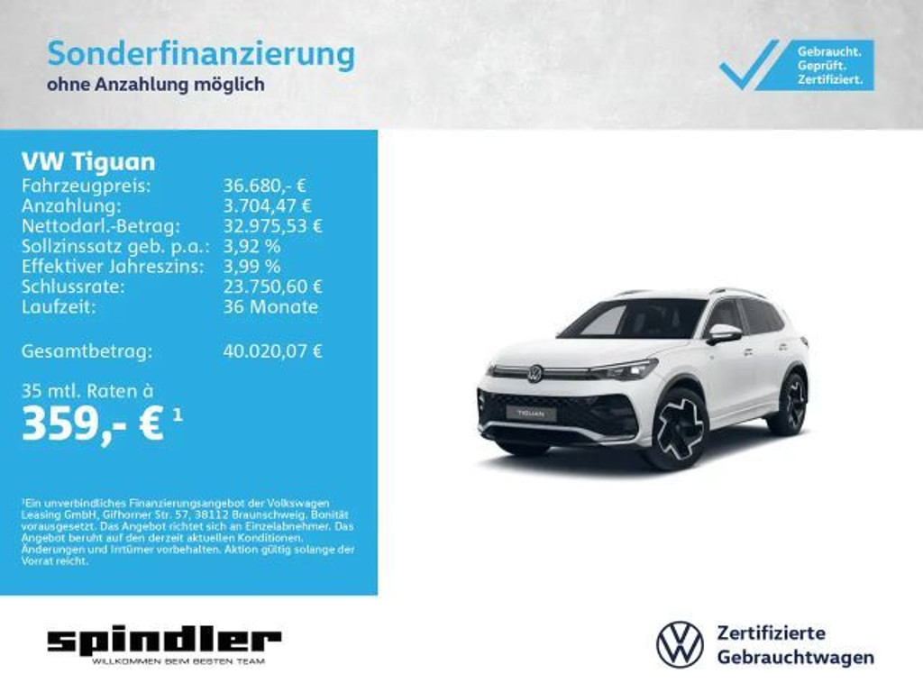 Volkswagen Tiguan DSG R-Line 1.5 eTSI