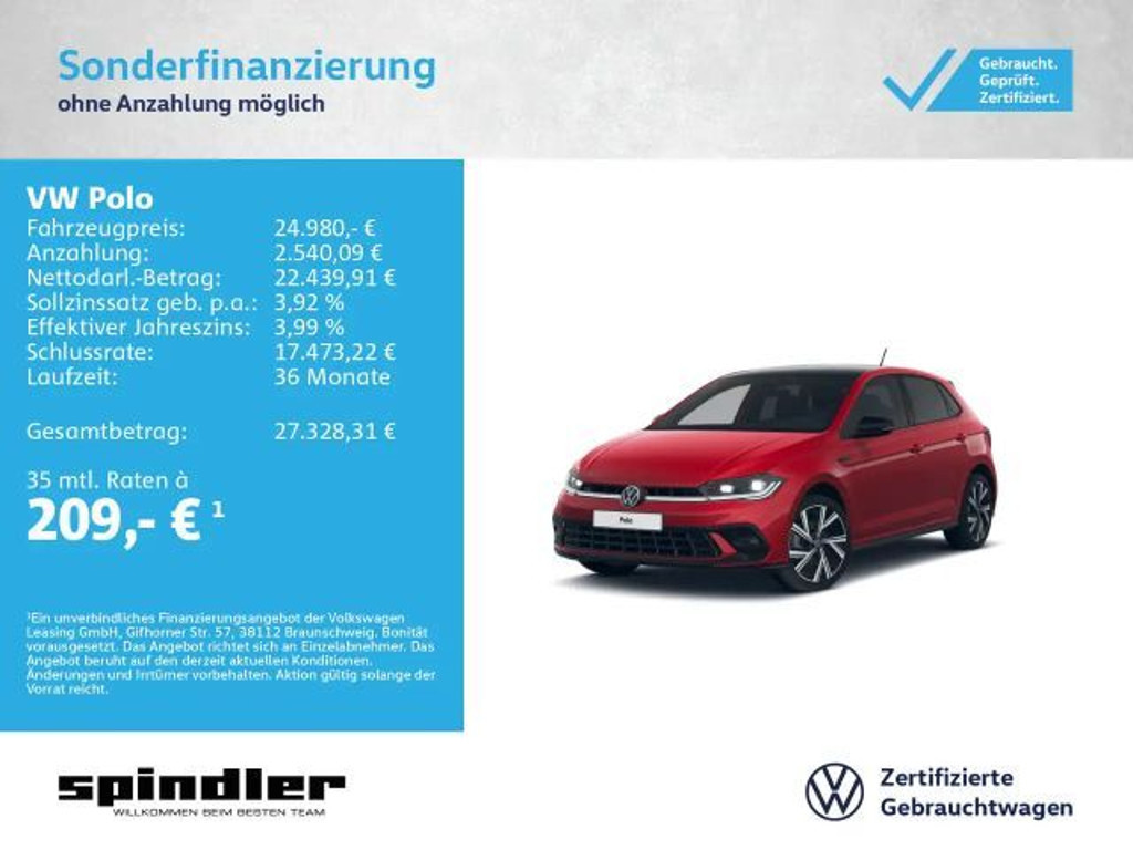 Volkswagen Polo DSG R-Line 1.0 TSI IQ.Drive