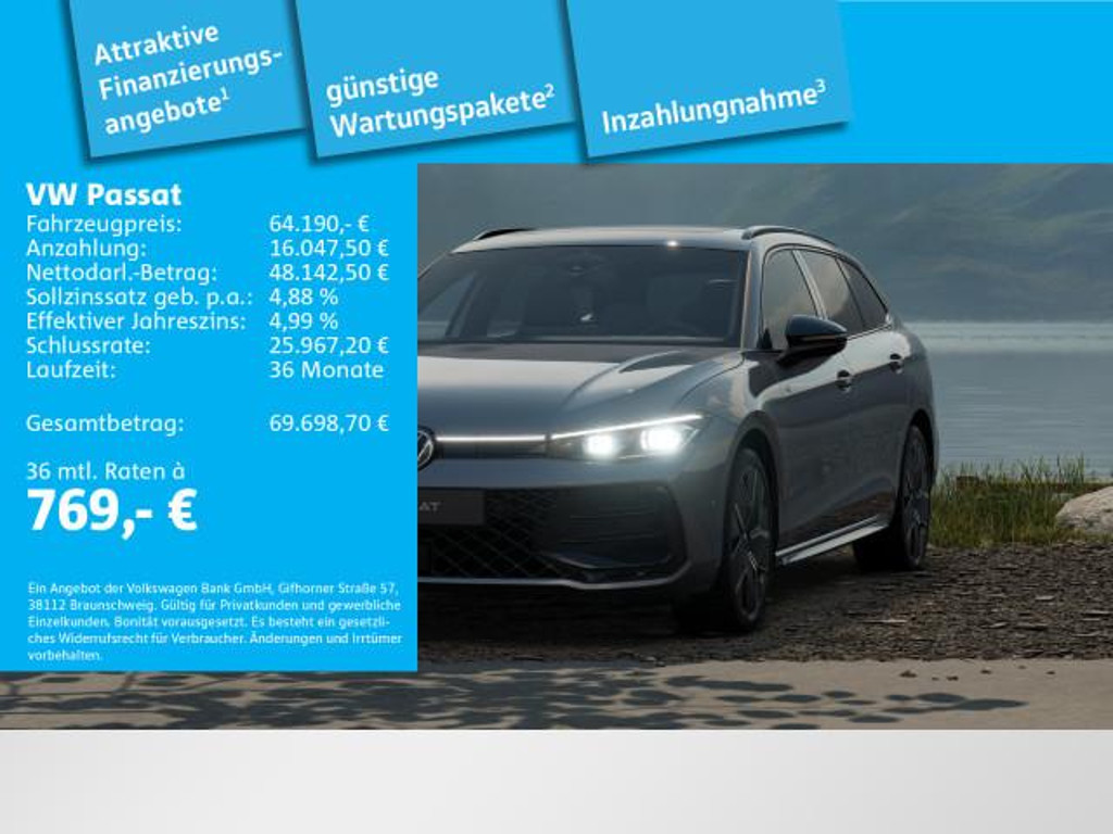 Volkswagen Passat R-Line IQ.Drive 2.0 TDI