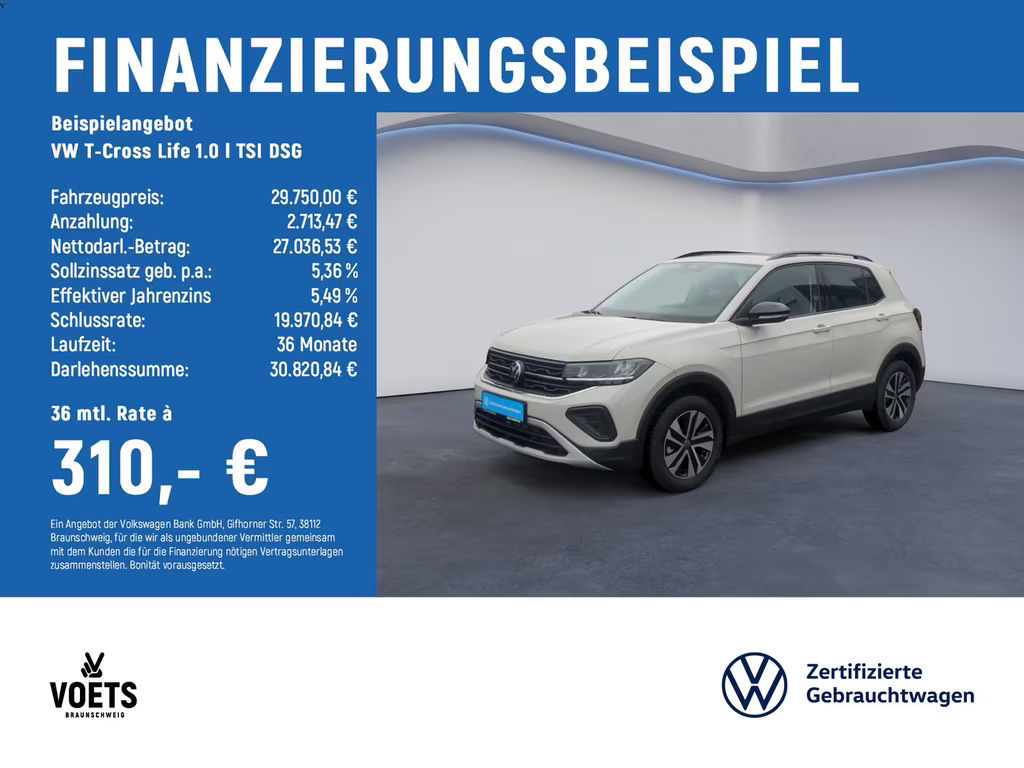 Volkswagen T-Cross DSG Life