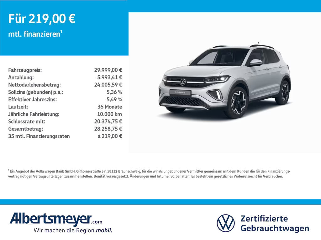 Volkswagen T-Cross DSG R-Line 1.5 TSI