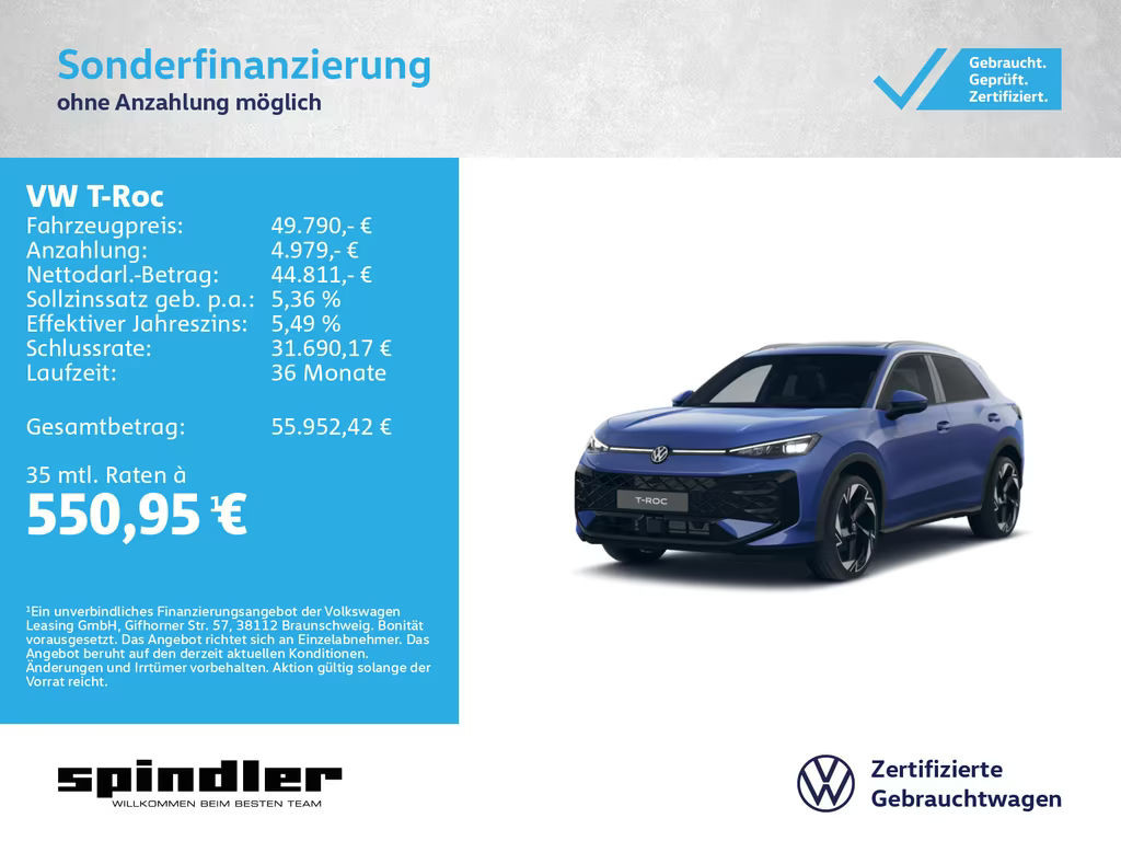 Volkswagen T-Roc DSG R-Line 1.5 eTSI