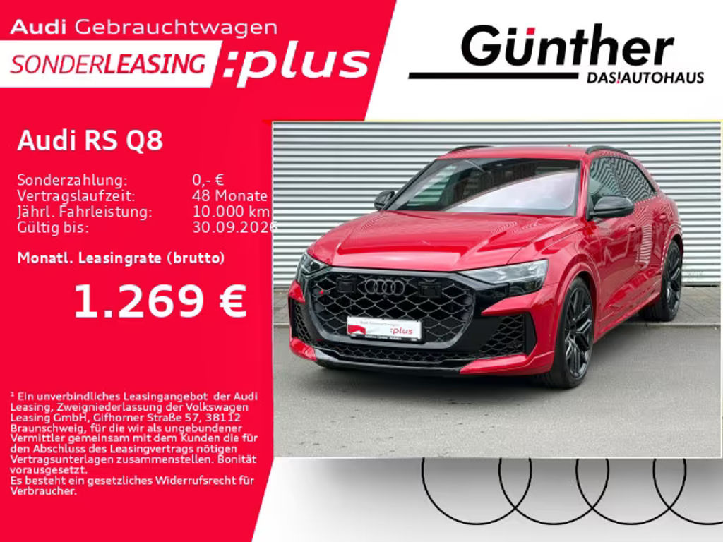 Audi RS Q8 RS Q8 +WINTERRÄDER+RS SPORTABGAS+AHK+NACHTSICHTA