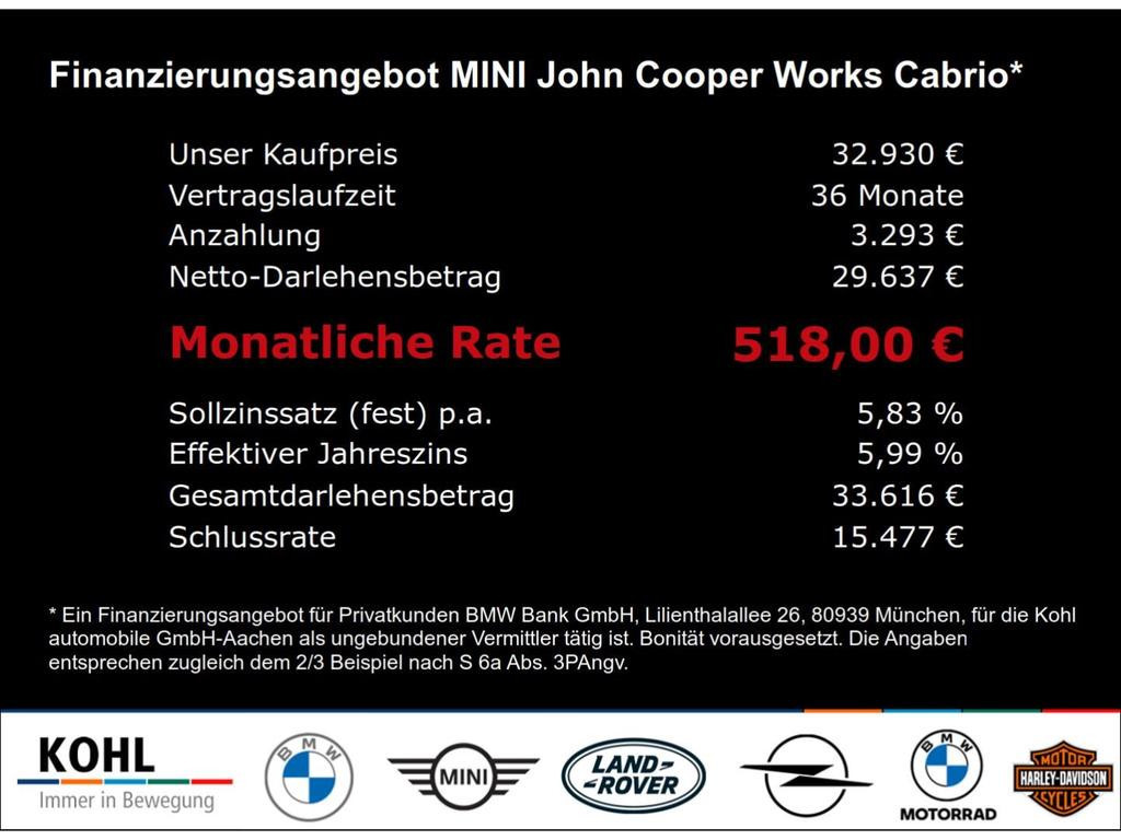 Mini John Cooper Works Cabrio
