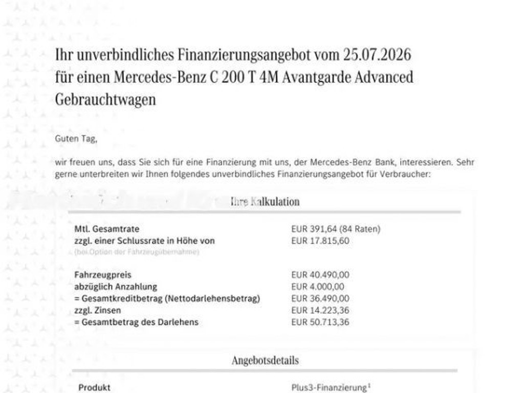 Mercedes-Benz C-Klasse