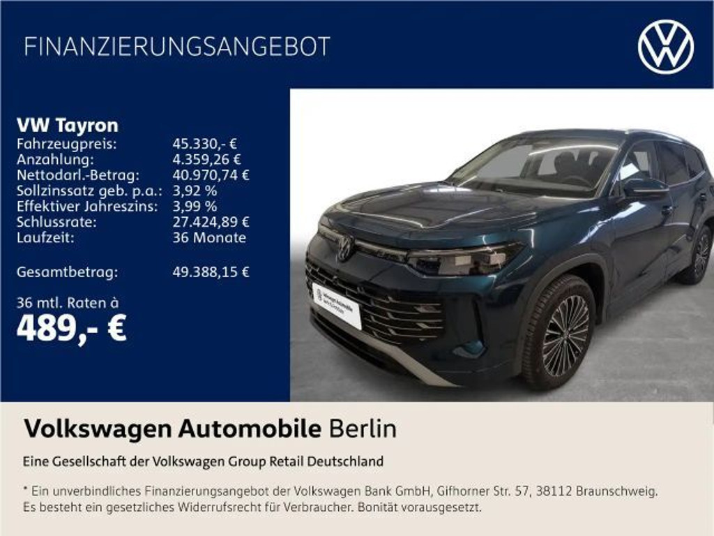 Volkswagen Tayron eHybrid 1.5 TSI Elegance Elegance