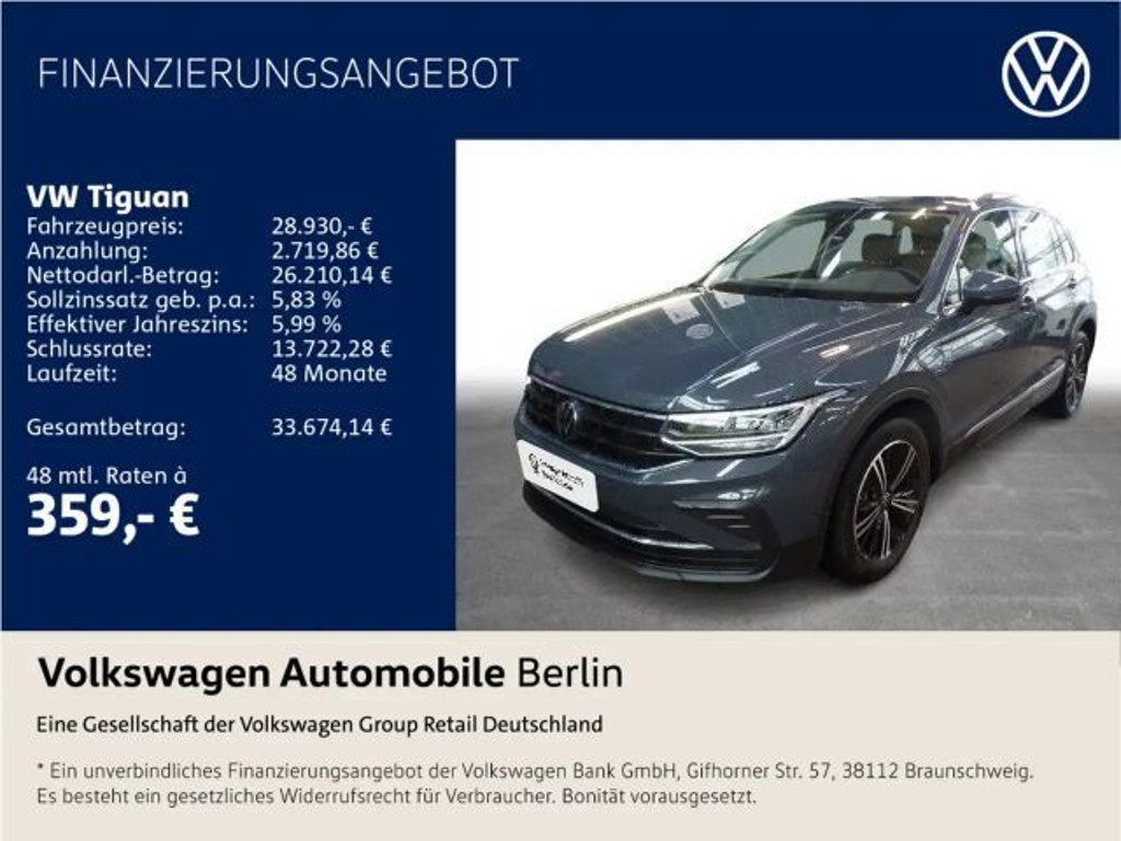 Volkswagen Tiguan Life eHybrid 1.4 TSI