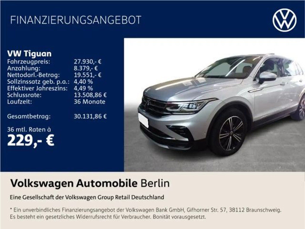 Volkswagen Tiguan DSG 1.5 TSI Elegance Elegance
