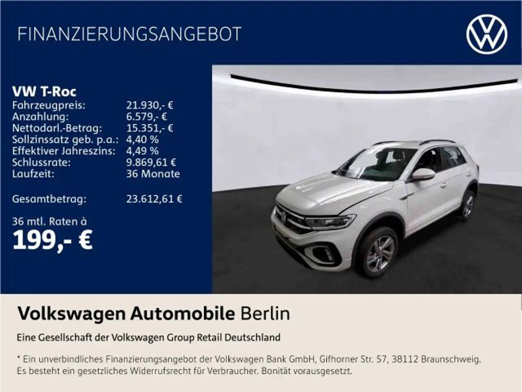 Volkswagen T-Roc Plus R-Line 1.0 TSI