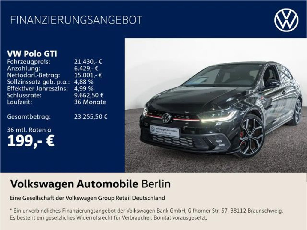 Volkswagen Polo DSG GTI Sport 2.0 TSI