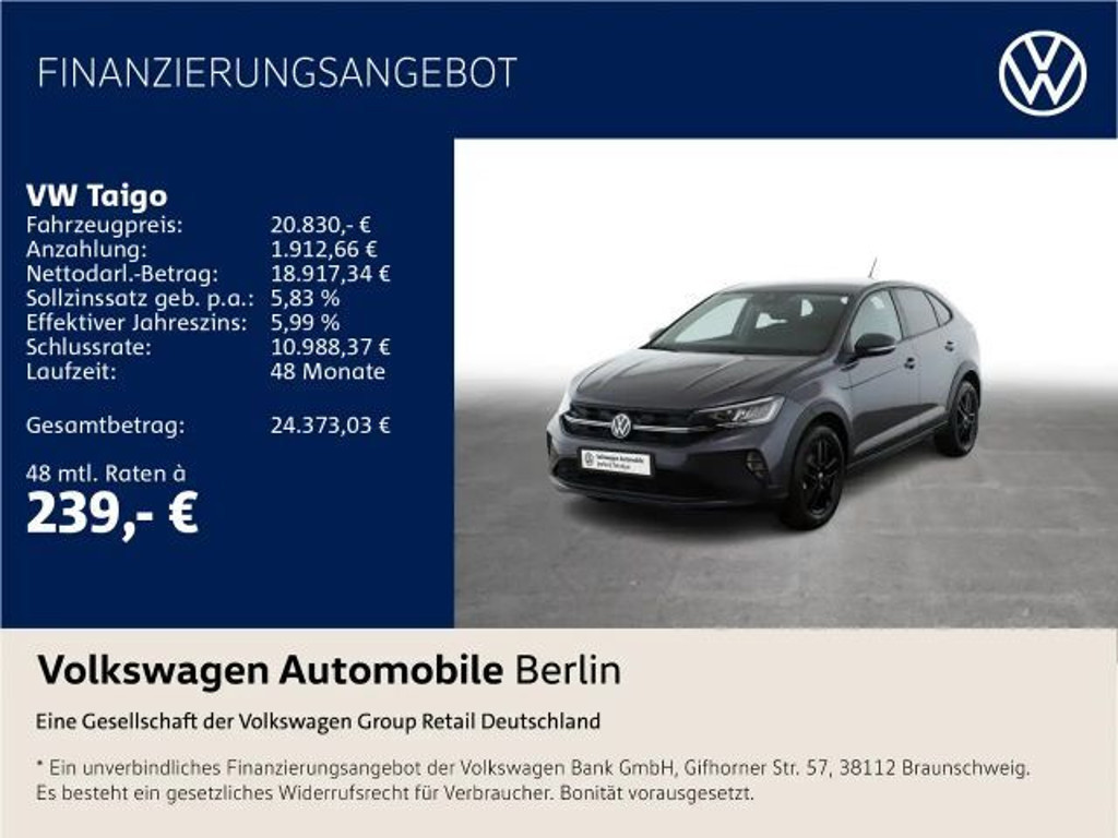 Volkswagen Taigo 1.0 TSI