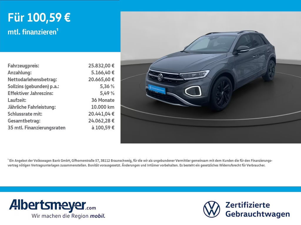 Volkswagen T-Roc Style 1.0 TSI