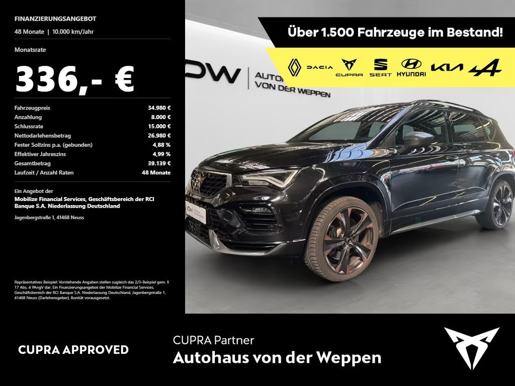Cupra Ateca 4Drive 2.0 TSI VZ