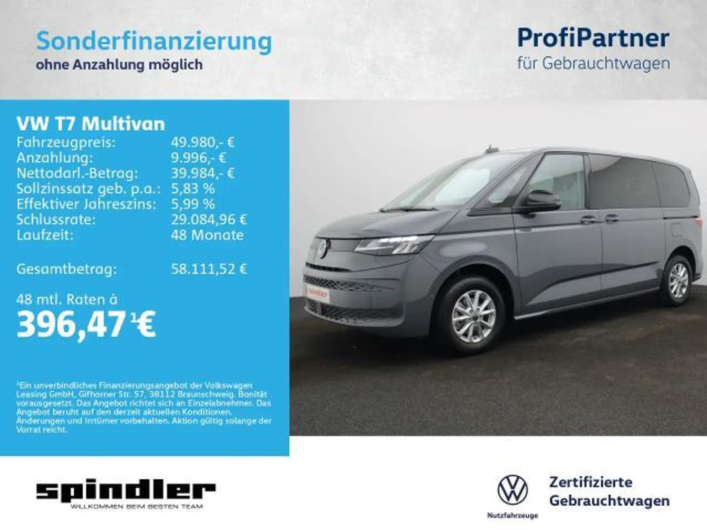 Volkswagen Multivan DSG 2.0 TDI T7