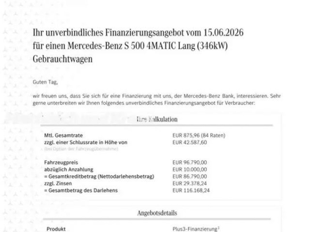 Mercedes-Benz S-Klasse