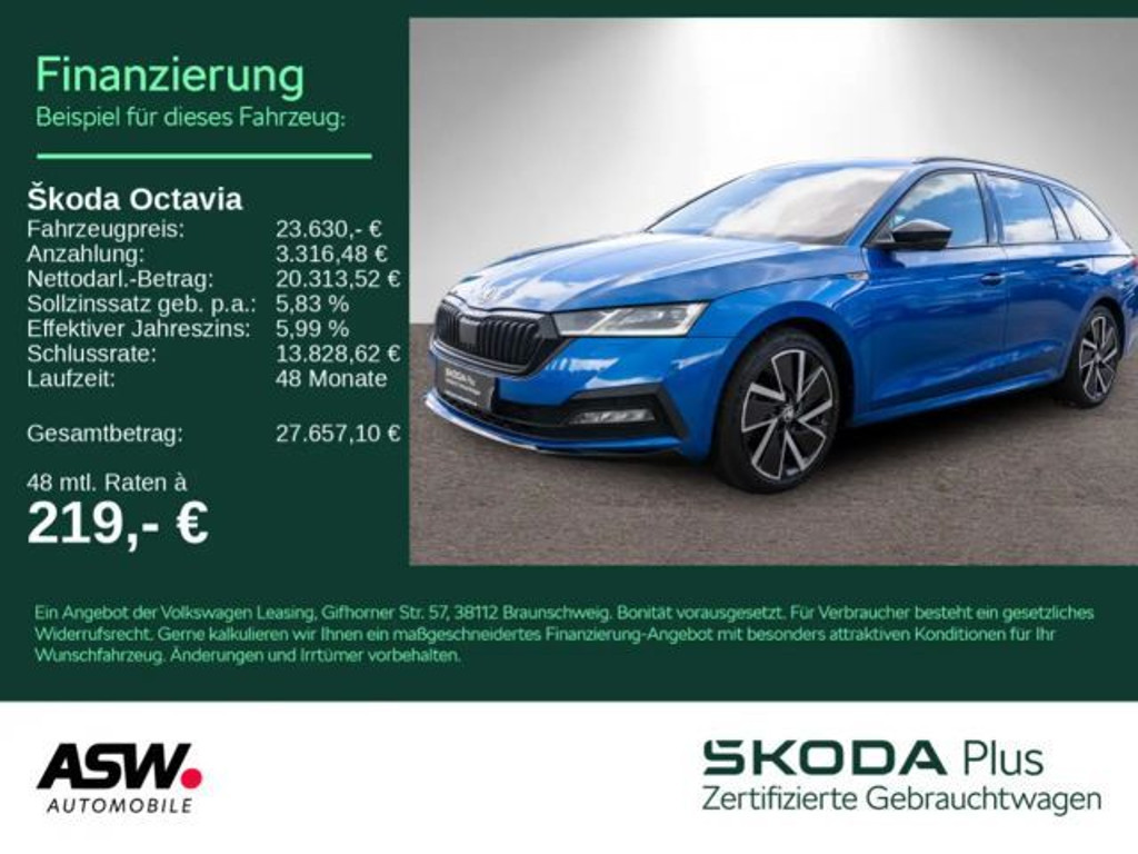 Skoda Octavia Combi Sportline 2.0 TDI