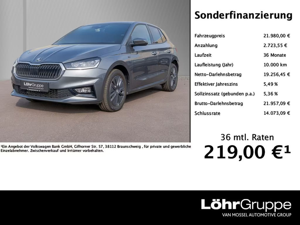 Skoda Fabia 1.0 TSI Tour