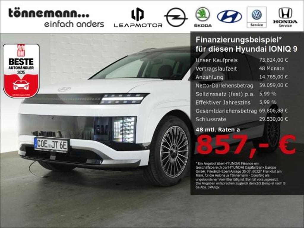 Hyundai IONIQ 9 UNIQ 4WD 6-zits